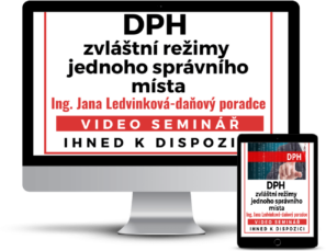 DPH – zvláštní režimy jednoho správního místa - školení pro účetní