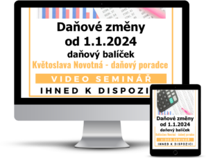 Daňové změny od 1.1.2024, daňový balíček - školení pro účetní