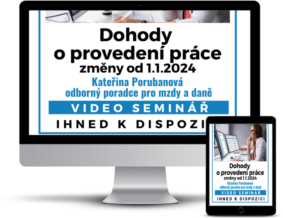 Dohody o provedení práce změny od 1.1.2024 školení pro účetní