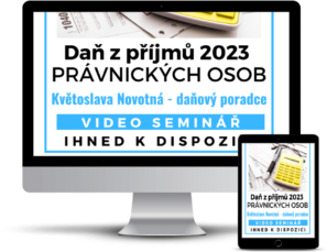 DPPO 2023 - daň z příjmů právnických osob, školení pro účetní