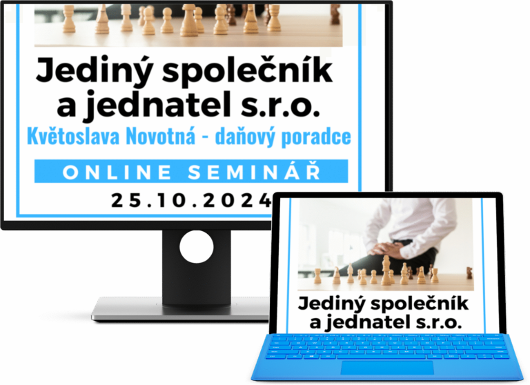 jediný společník a jednatel s.r.o. - školení pro účetní