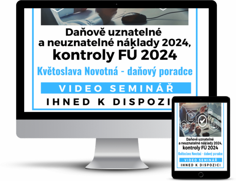 Daňově uznatelné a neuznatelné náklady 2024, kontroly FÚ 2024