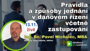 Pravidla a způsoby jednání v daňovém řízení včetně zastupování, školení pro účetní, AZ-DIALOG