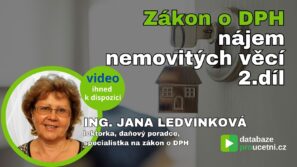 Zákon o DPH nájem nemovitých věcí 2.díl, Jana Ledvinková