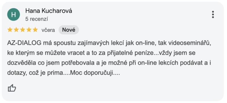 školení pro účetní, reference AZ-DIALOG 1