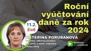 Roční vyúčtování daně za rok 2024, školení pro účetní, AZ-DIALOG