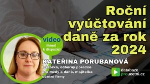 Roční vyúčtování daně za rok 2024, školení pro účetní od AZ-DIALOG, Kateřina Porubanová