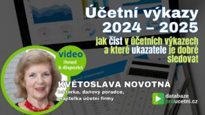 Účetní výkazy 2024 – 2025, školení pro účetní od AZ-DIALOG, Květoslava Novotná