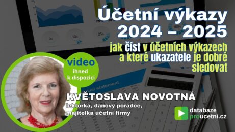 Účetní výkazy 2024 – 2025, školení pro účetní od AZ-DIALOG, Květoslava Novotná