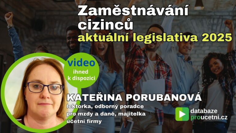 Zaměstnávání cizinců v roce 2025, školení pro účetní od AZ-DIALOG, Kateřina Porubanová