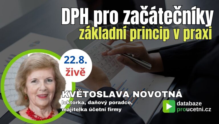 zákon o DPH pro začátečníky - základní princip v praxi, školení pro účetní od AZ-DIALOG, Květoslava Novotná