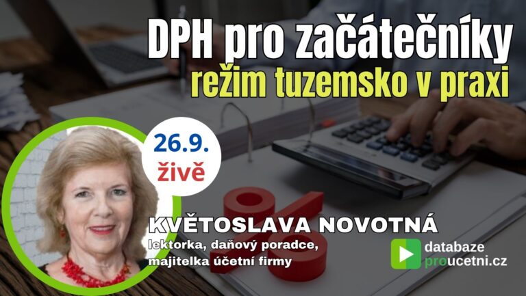 DPH pro začátečníky- režim tuzemsko v praxi, školení pro účetní od AZ-DIALOG, Květoslava Novotná