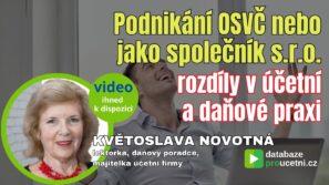 Podnikání OSVČ nebo jako společník s.r.o., školení pro účetní od AZ-DIALOG