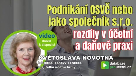 Podnikání OSVČ nebo jako společník s.r.o., školení pro účetní od AZ-DIALOG