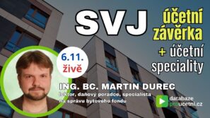 SVJ - ÚČETNÍ ZÁVĚRKA + účetní speciality, školení pro účetní od AZ-DIALOG, Martin Durec