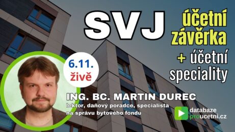 SVJ - ÚČETNÍ ZÁVĚRKA + účetní speciality, školení pro účetní od AZ-DIALOG, Martin Durec