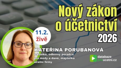 Nový zákon o účetnictví 2026 – online seminář o změnách a praktických dopadech.