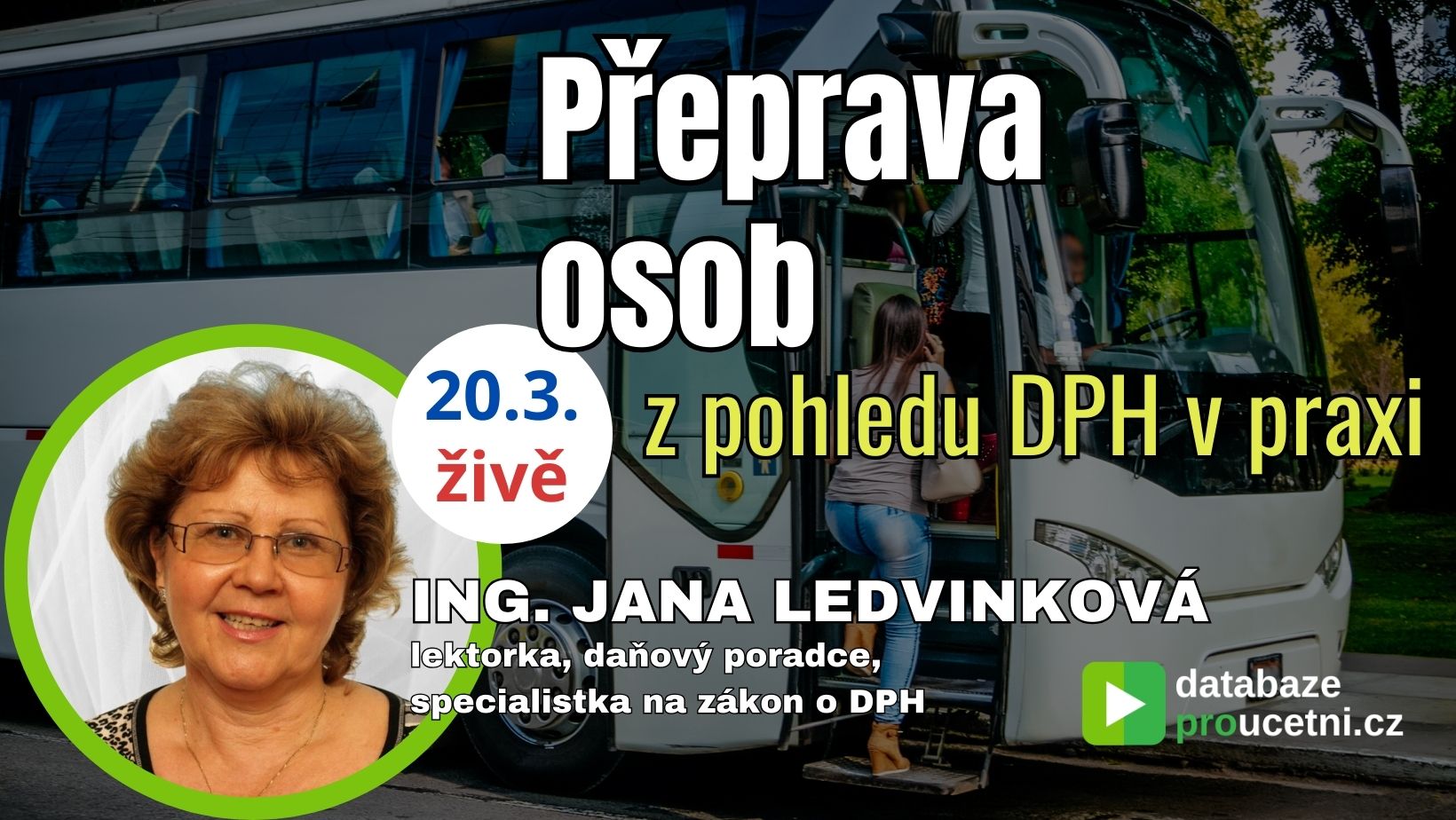 DPH při přepravě osob v&nbsp;tuzemsku i&nbsp;zahraničí – online seminář
