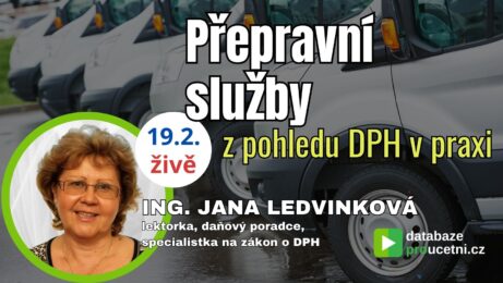 Online seminář – přepravní služby a&nbsp;DPH v&nbsp;praxi 2026, správné určení místa plnění, osvobození, spedice, příklady