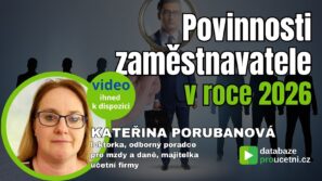 Povinnosti zaměstnavatele v roce 2026 – video seminář pro účetní a mzdové účetní