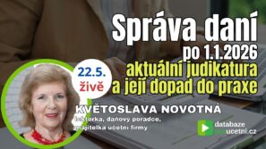 Judikatura NSS a daňové řízení po 1. 1. 2026