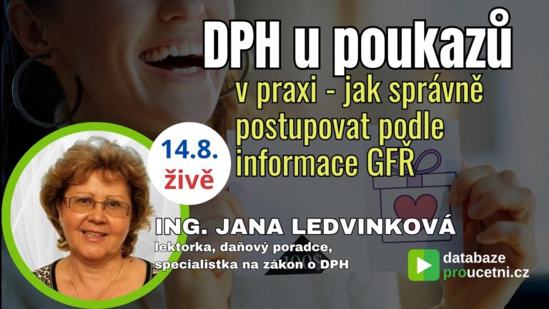 DPH u poukazů v praxi – online seminář