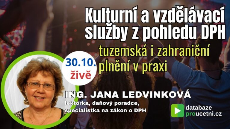 Místo plnění kulturních a vzdělávacích služeb v praxi