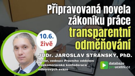 Transparentní odměňování – online seminář pro&nbsp;účetní, mzdové účetní a&nbsp;daňové poradce