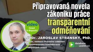 Novela zákoníku práce – transparentní odměňování