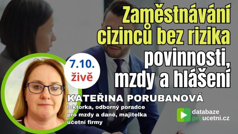 Online seminář Zaměstnávání cizinců bez rizika – povinnosti, mzdy a hlášení