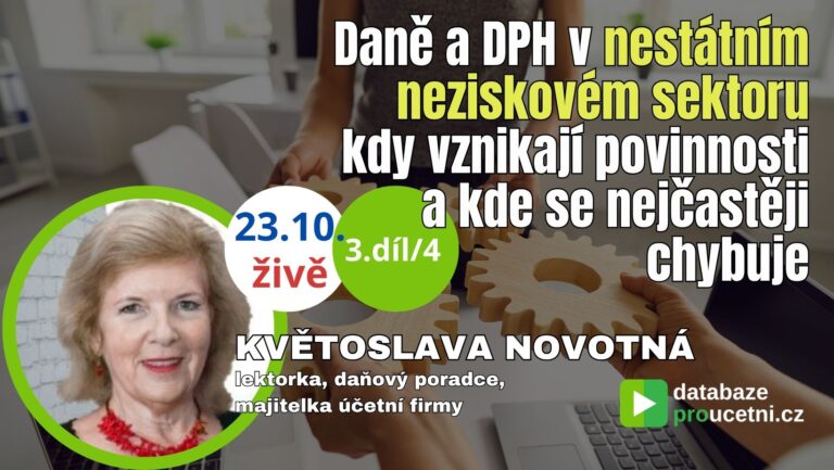 daně a DPH neziskové organizace