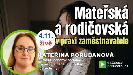 Mateřská a&nbsp;rodičovská dovolená v&nbsp;praxi zaměstnavatele – online seminář